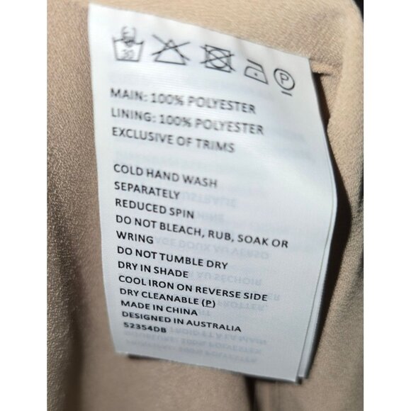 Bardot Ellie Faux Wrap Ruffle Front V-neck V-back Animal Print Midi Dress, Sz 8 - Picture 10 of 10